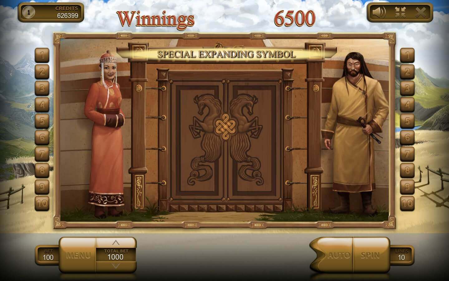 Mongol Treasures Procesul jocului