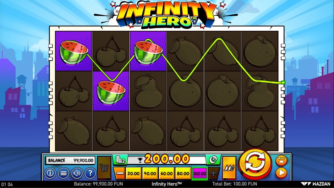 Infinity Hero Procesul jocului