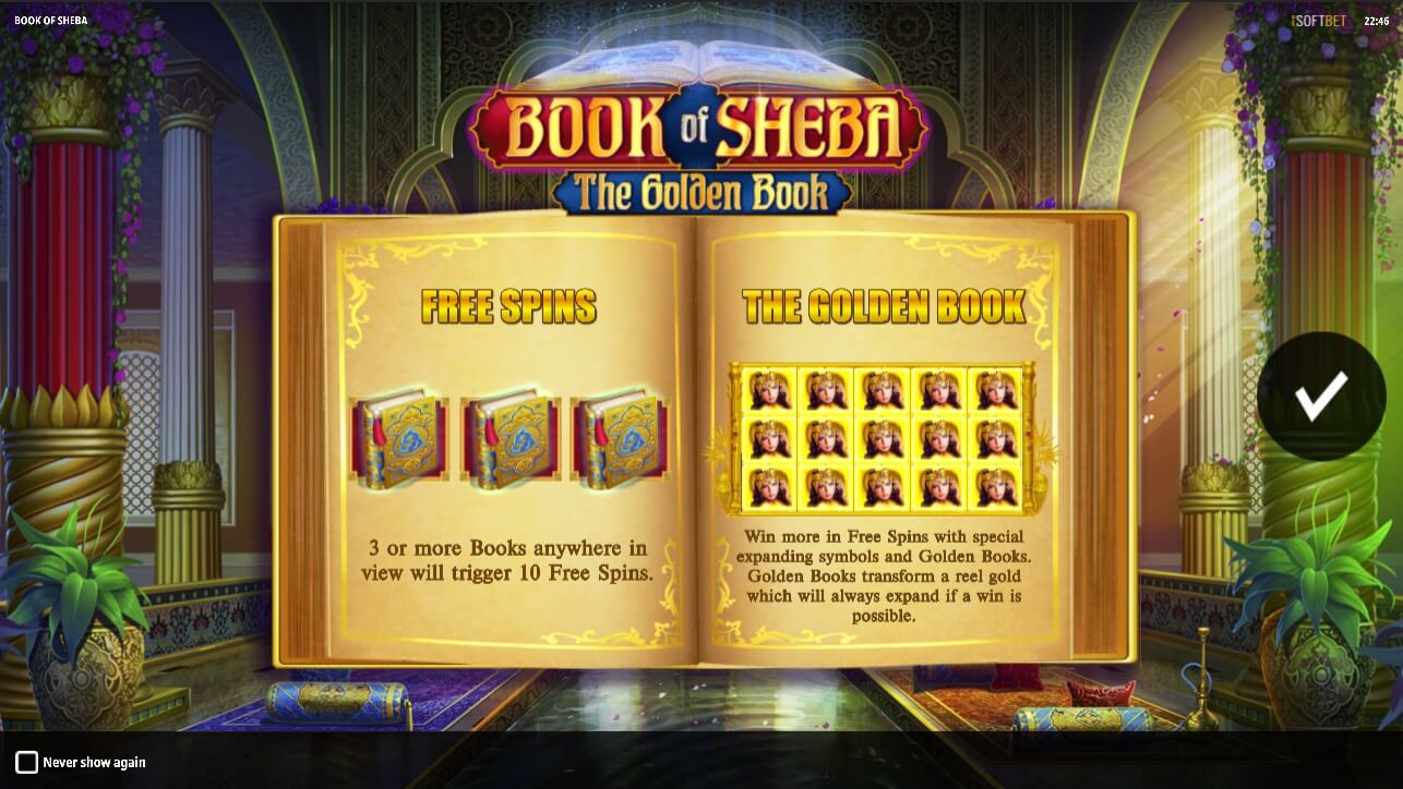 Book of Sheba Procesul jocului