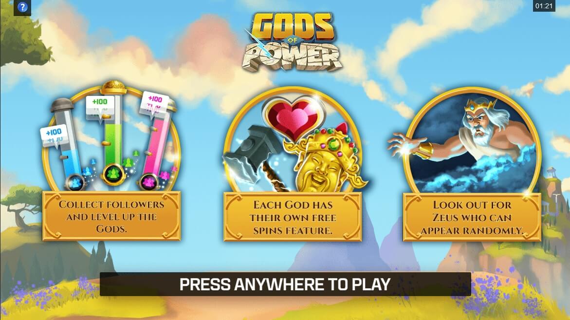 Gods of Power Procesul jocului