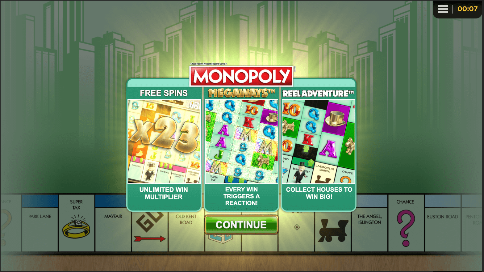Monopoly Megaways Procesul jocului